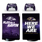 Baltimore Ravens decal skin for PS5 digital Console with 2 Controllers