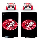 Cincinnati Reds decal skin for PS5 digital Console with 2 Controllers