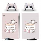 Anime Panda decal skin for PS5 digital Console with 2 Controllers