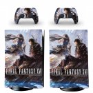 Final Fantasy 16 decal skin for PS5 digital Console with 2 Controllers