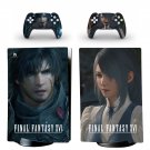 Final Fantasy 16 decal skin for PS5 digital Console with 2 Controllers