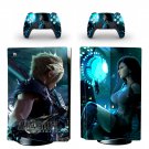 Final Fantasy 7 decal skin for PS5 disc Console with 2 Controllers
