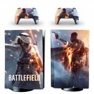 Battlefield decal skin for PS5 disc Console with 2 Controllers