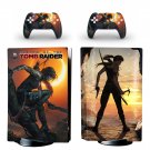 Tomb Raider decal skin for PS5 disc Console with 2 Controllers