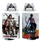 Tomb Raider decal skin for PS5 disc Console with 2 Controllers