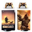 The Mandalorian decal skin for PS5 disc Console with 2 Controllers