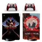 God of War decal skin for PS5 disc Console with 2 Controllers