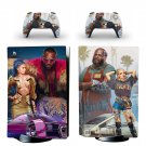 Cyberpunk 2077 decal skin for PS5 disc Console with 2 Controllers