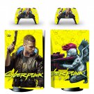 Cyberpunk 2077 decal skin for PS5 disc Console with 2 Controllers