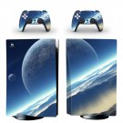 Sky Texture decal skin for PS5 disc Console with 2 Controllers