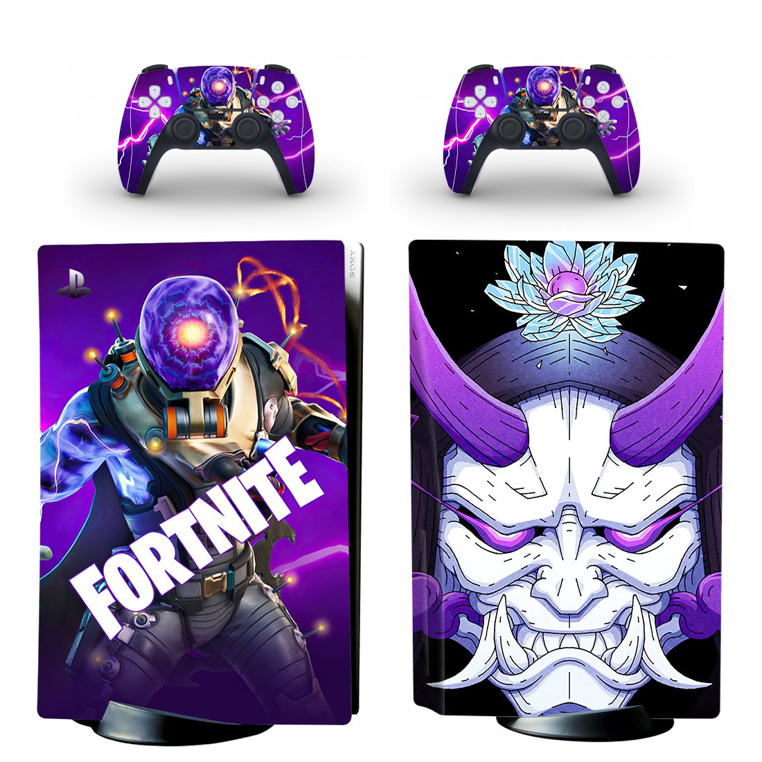 Fortnite decal skin for PS5 disc Console with 2 Controllers