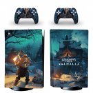 Assassin's Creed Valhalla decal skin for PS5 disc Console with 2 Controllers