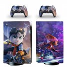 Ratchet and Clank decal skin for PS5 disc Console with 2 Controllers