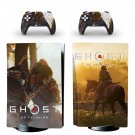 Ghost of Tsushima decal skin for PS5 disc Console with 2 Controllers