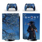 Ghost of Tsushima decal skin for PS5 disc Console with 2 Controllers