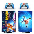 Crash Bandicoot decal skin for PS5 disc Console with 2 Controllers