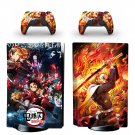 Demon Slayer decal skin for PS5 disc Console with 2 Controllers