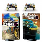 Dirt 5 decal skin for PS5 disc Console with 2 Controllers