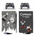 Cuphead decal skin for PS5 disc Console with 2 Controllers