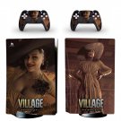 Resident Evil Village decal skin for PS5 disc Console with 2 Controllers