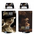 Resident Evil Village decal skin for PS5 disc Console with 2 Controllers