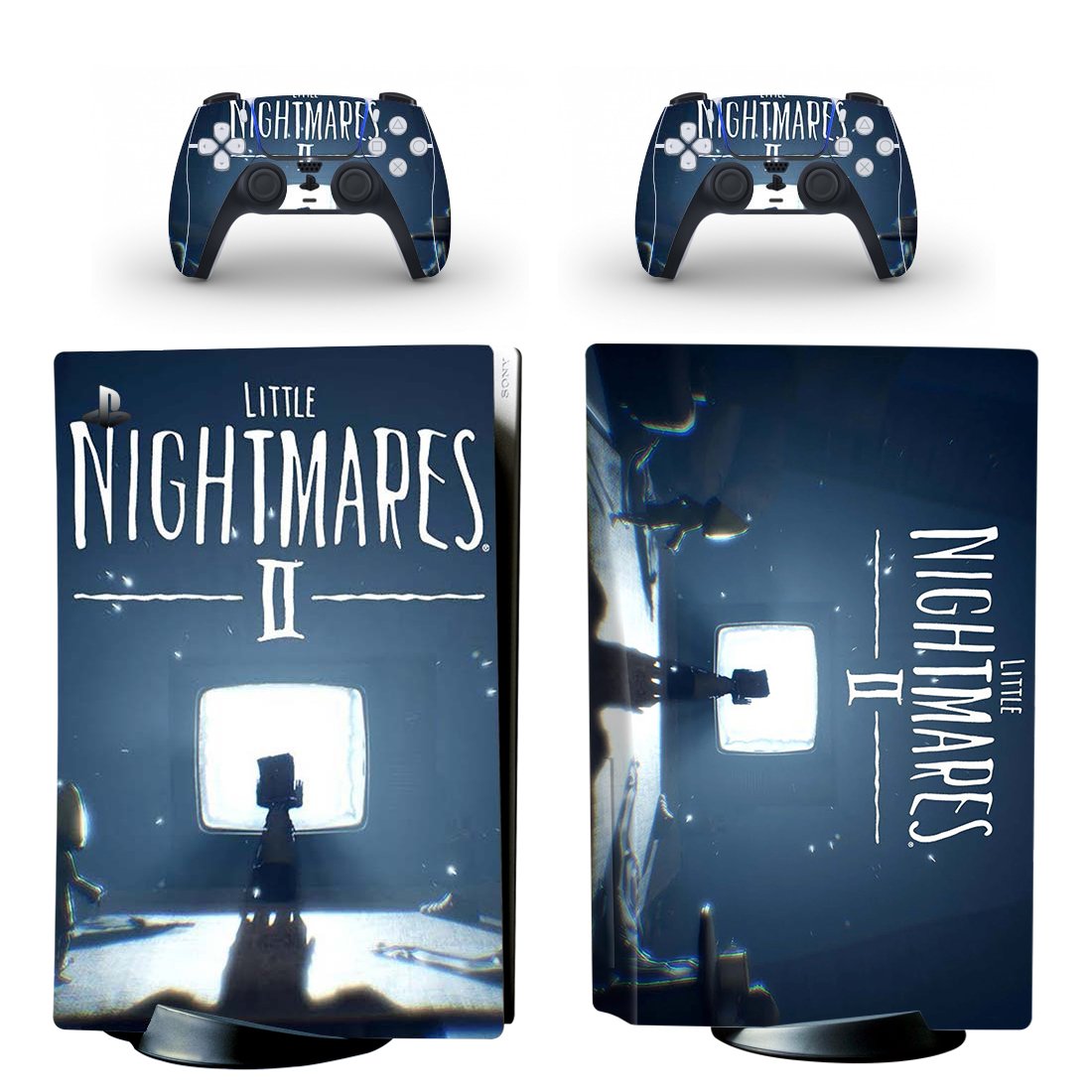 Little Nightmares 2 decal skin for PS5 disc Console with 2 Controllers