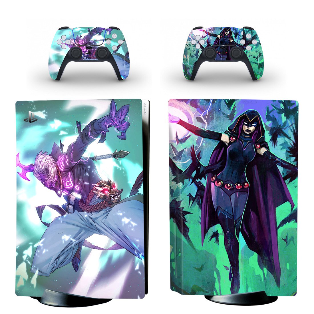 Fortnite decal skin for PS5 disc Console with 2 Controllers