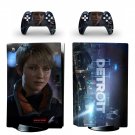Detroit Become Human decal skin for PS5 disc Console with 2 Controllers