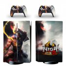 Nioh 2 decal skin for PS5 disc Console with 2 Controllers