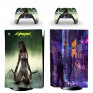 Cyberpunk 2077 decal skin for PS5 disc Console with 2 Controllers