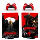 Wolfenstein 2 decal skin for PS5 disc Console with 2 Controllers