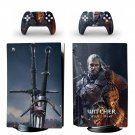 The Witcher Wild Hunt decal skin for PS5 disc Console with 2 Controllers