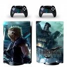 Final Fantasy 7 decal skin for PS5 disc Console with 2 Controllers
