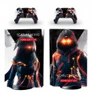 SCARLET NEXUS decal skin for PS5 disc Console with 2 Controllers
