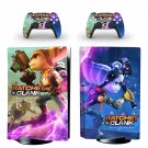 Ratchet and Clank decal skin for PS5 disc Console with 2 Controllers