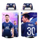 Messi decal skin for PS5 disc Console with 2 Controllers