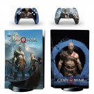 God of War decal skin for PS5 disc Console with 2 Controllers