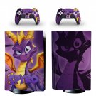 Spyro the dragon decal skin for PS5 disc Console with 2 Controllers