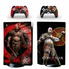 God of War decal skin for PS5 disc Console with 2 Controllers