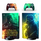 Star Wars darth vader decal skin for PS5 disc Console with 2 Controllers