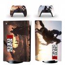 Red Dead Redemption decal skin for PS5 disc Console with 2 Controllers