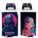 Star Wars decal skin for PS5 disc Console with 2 Controllers