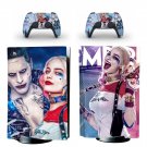 Harley Quinn Joker decal skin for PS5 disc Console with 2 Controllers