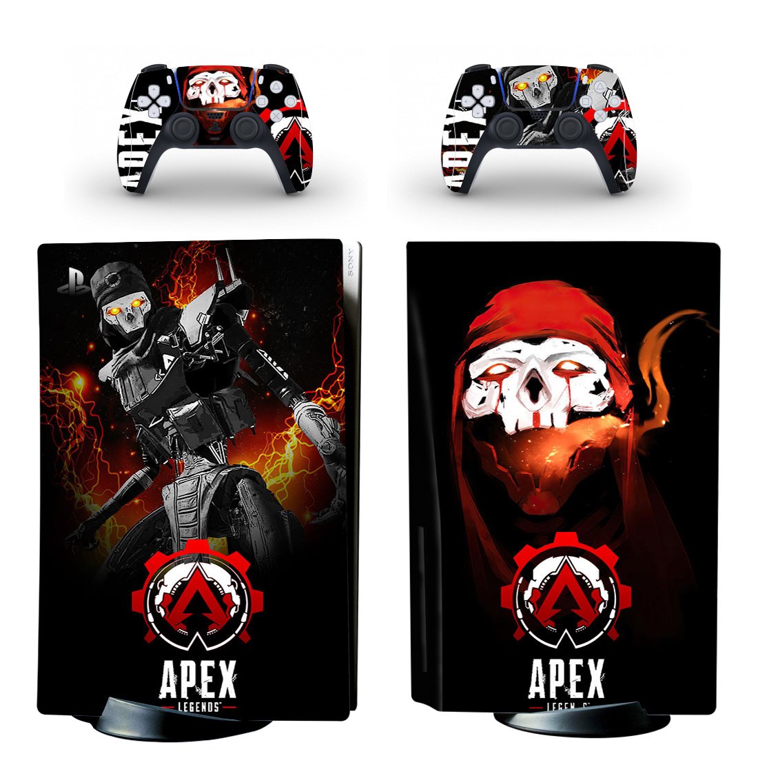 Apex Legends decal skin for PS5 disc Console with 2 Controllers