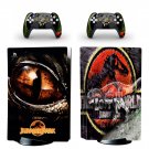 Jurassic Park decal skin for PS5 disc Console with 2 Controllers
