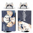 Genshin Impact decal skin for PS5 disc Console with 2 Controllers