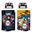 Demon Slayer decal skin for PS5 disc Console with 2 Controllers
