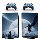 Final Fantasy decal skin for PS5 disc Console with 2 Controllers