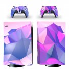Digital Texture decal skin for PS5 disc Console with 2 Controllers