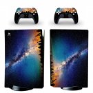 Starry sky decal skin for PS5 disc Console with 2 Controllers
